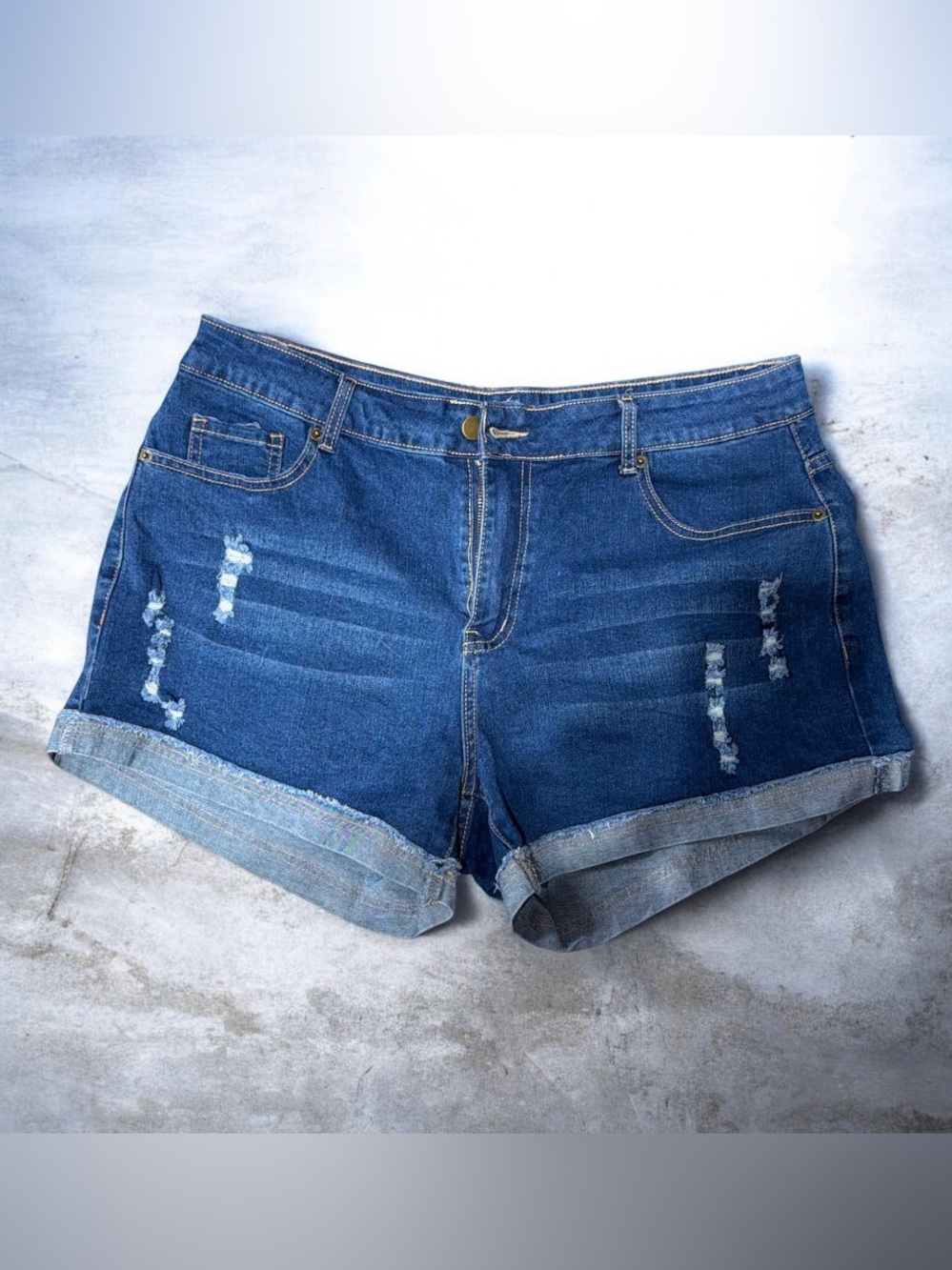 Classic Women's Denim Shorts - Blue NWOT